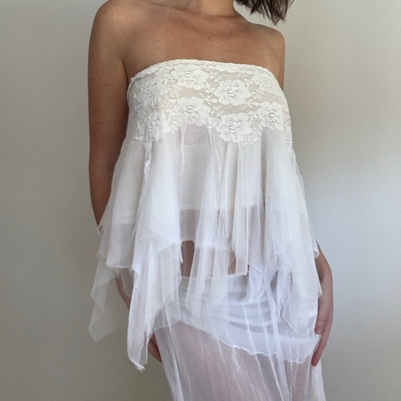 Free People x Brenda Knight chiffon fairy mini skirt - Picture 2 of 8